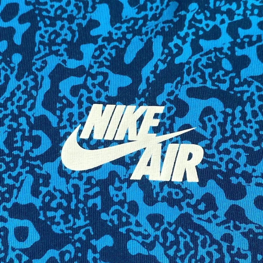 Nike Retro Air Pivot 1982 Print Long Sleeve Shirt Size XL Blue Camo‎ 646282-413